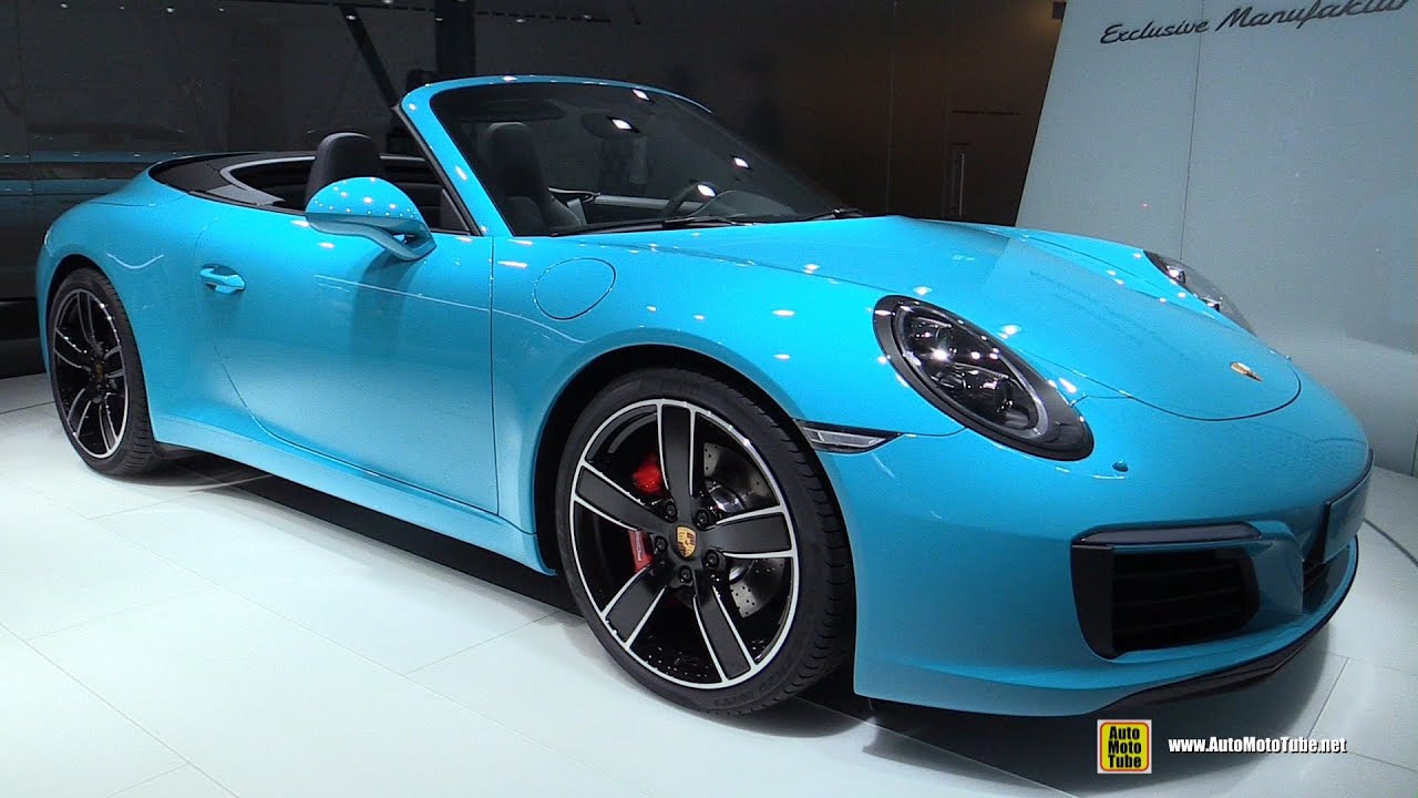 2017 Porsche 911 Carrera S Convertible - Exterior, Interior Walkaround - 2015 Frankfurt Motor Show