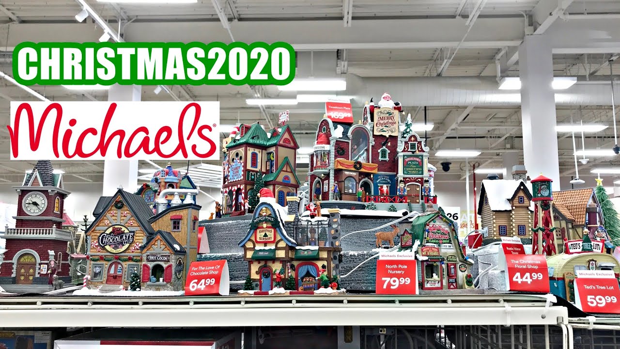 MICHAELS CHRISTMAS 2020 LEMAX CHRISTMAS VILLAGE SET Shop with Me