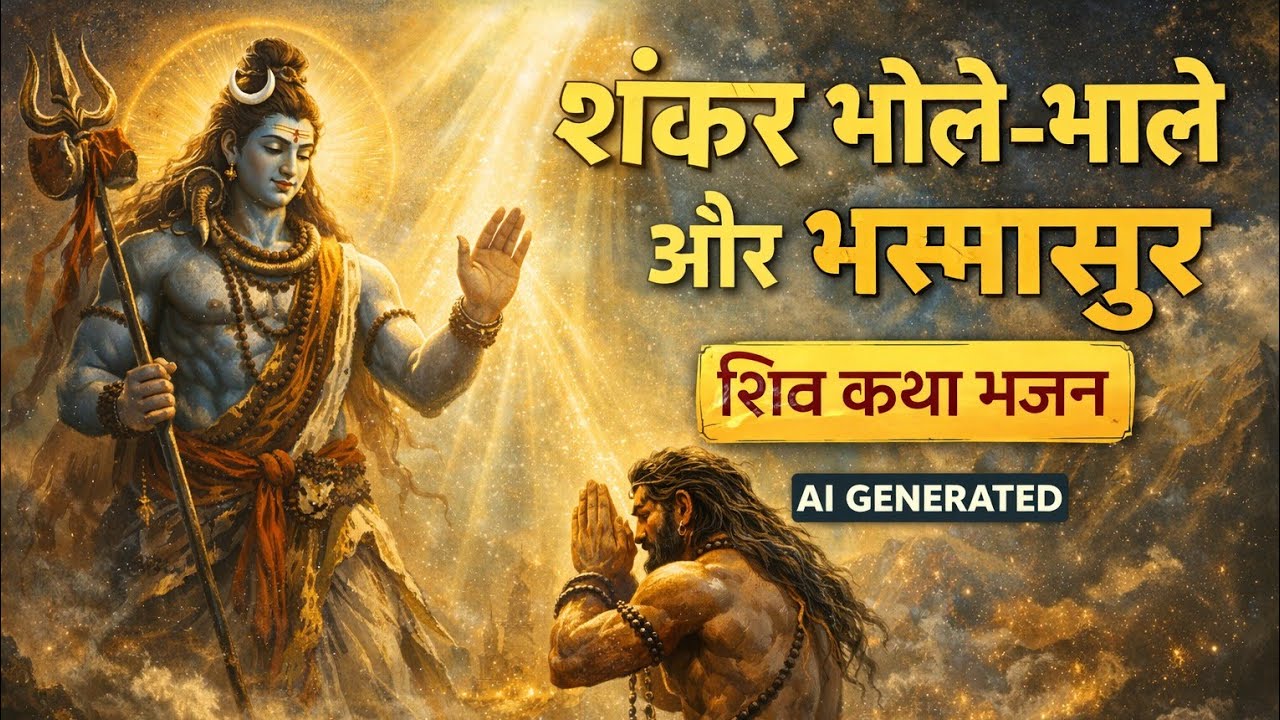 शंकर भोले-भाले और भस्मासुर | शिव कथा भजन | AI Generated 