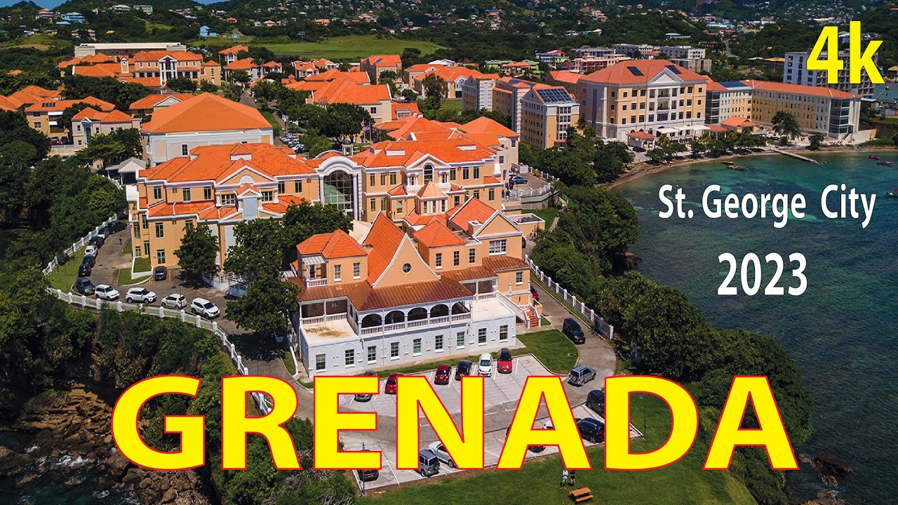 St. George's City , Grenada 4K By Drone 2023