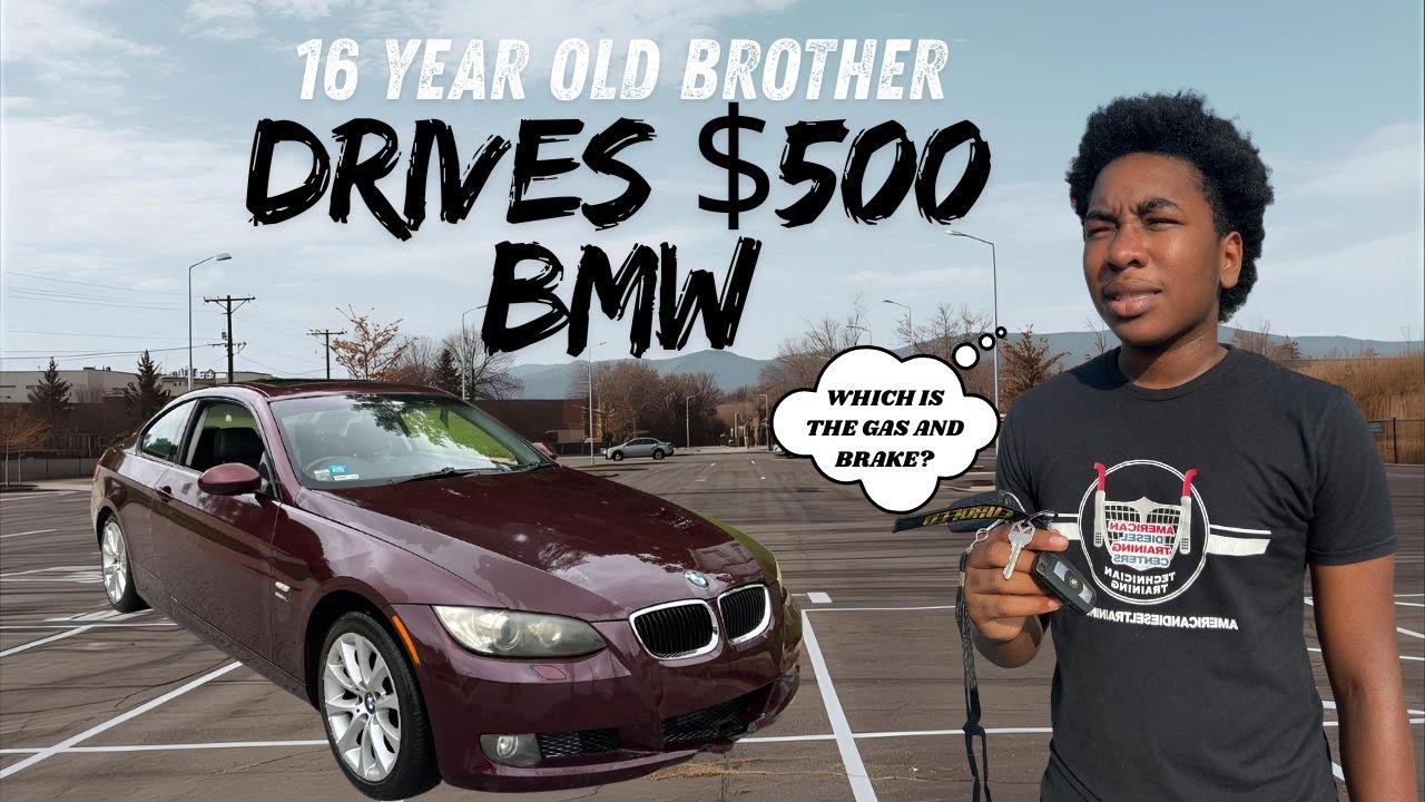 I Let My 16-Year-Old Brother Drive My $500 BMW 335i!