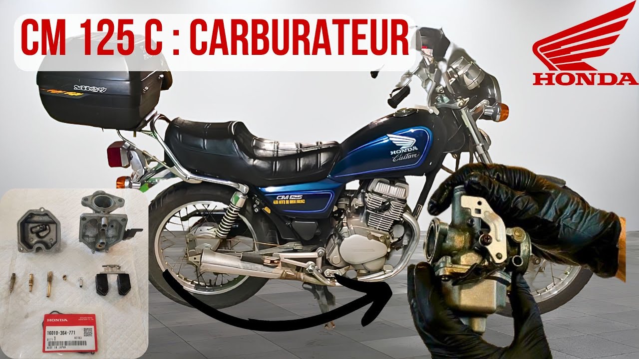 Honda CM 125 C : Nettoyage du carburateur 🧽
