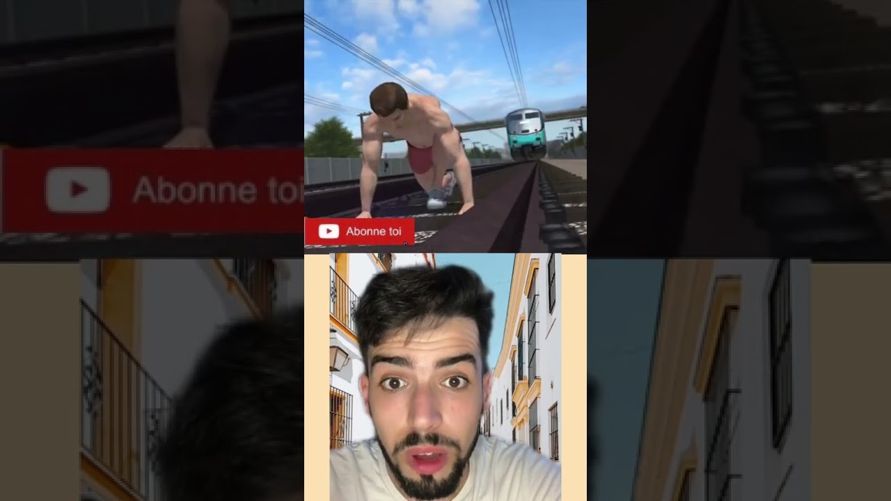 UN HOMME SE FAIT &Eacute;CRASER PAR UN TRAIN😱