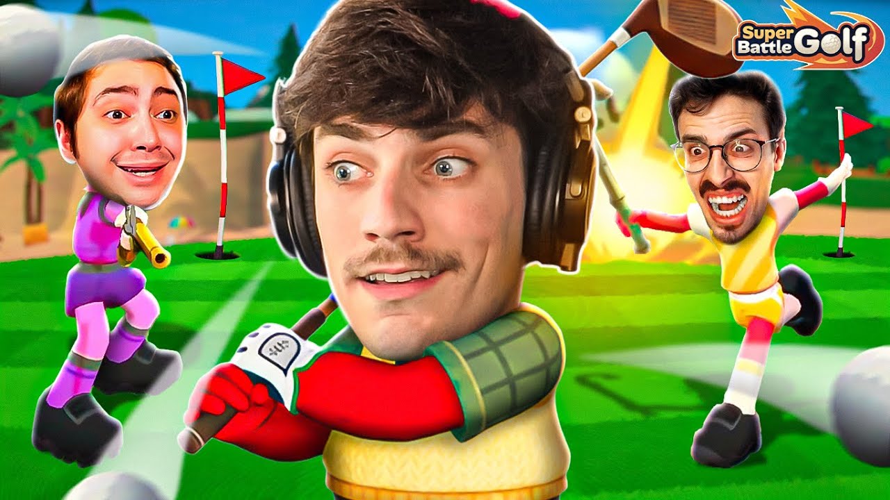 O MELHOR JOGO DO ANO! GOLF COM OS AMIGOS | Super Battle Golf