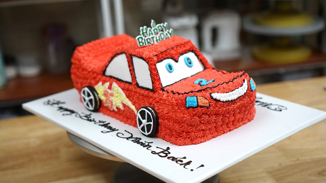 CÁCH TẠO HÌNH BÁNH Ô TÔ MCQUEEN | HOW TO MAKE MCQUEEN CAKE