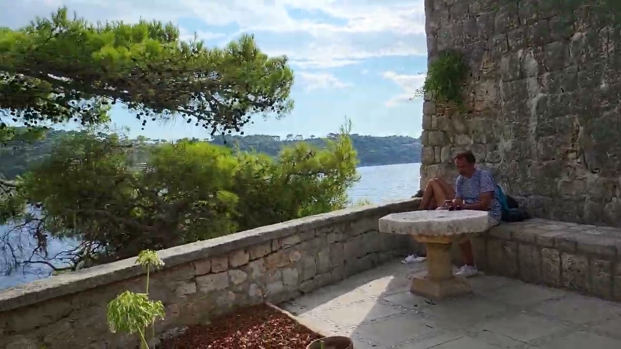 Chorwacja zwiedzanie klasztoru na wyspie Lopud w pobliżu Dubrownika #croatia #dubrovnik #hrvatska