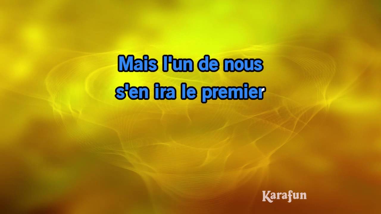 Karaoké Le temps qu'il nous reste - Frank Michael *