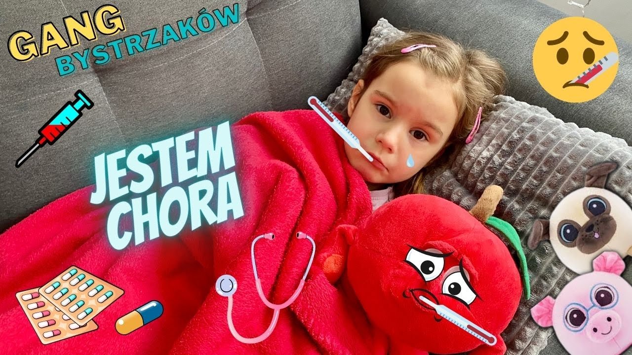 Rozchorowałam się🤒 Opiekują się mną Bystrzaki🐶🐷 Czy Newton symuluje złe samopoczucie?🍎🤔