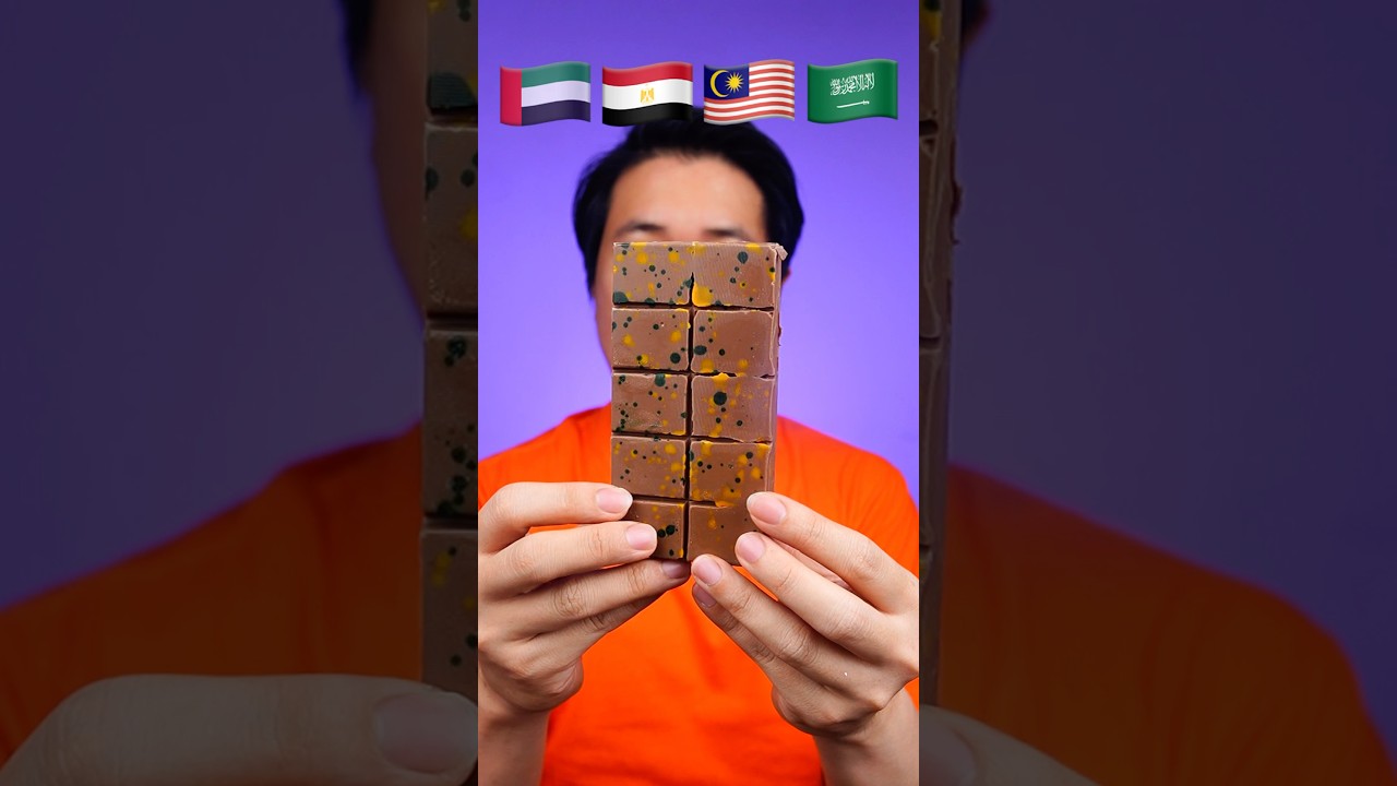 EAT DUBAI CHOCOLATE FROM VARIOUS COUNTRY #asmr #mukbang