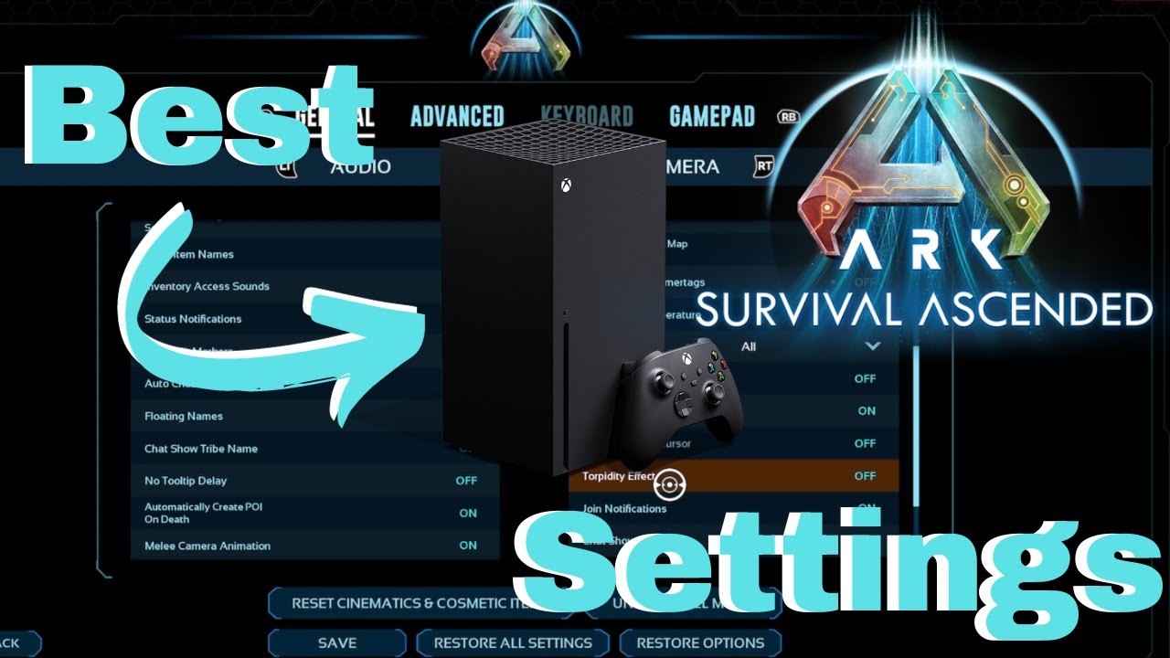 Лучшие настройки контроллера для Ark Survival Ascended на консоли Xbox (настройки консоли INI)
