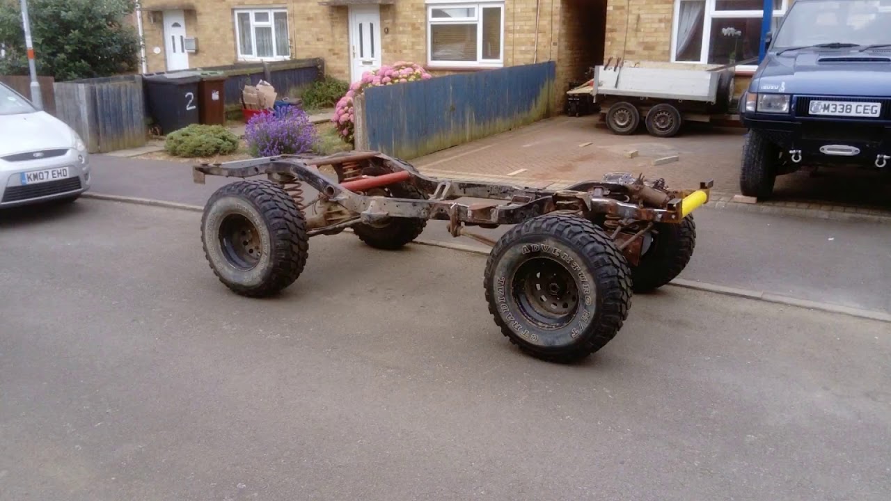 The build of my solid axle swap isuzu trooper 3.1, galvanized chassis coil spring off-road modified