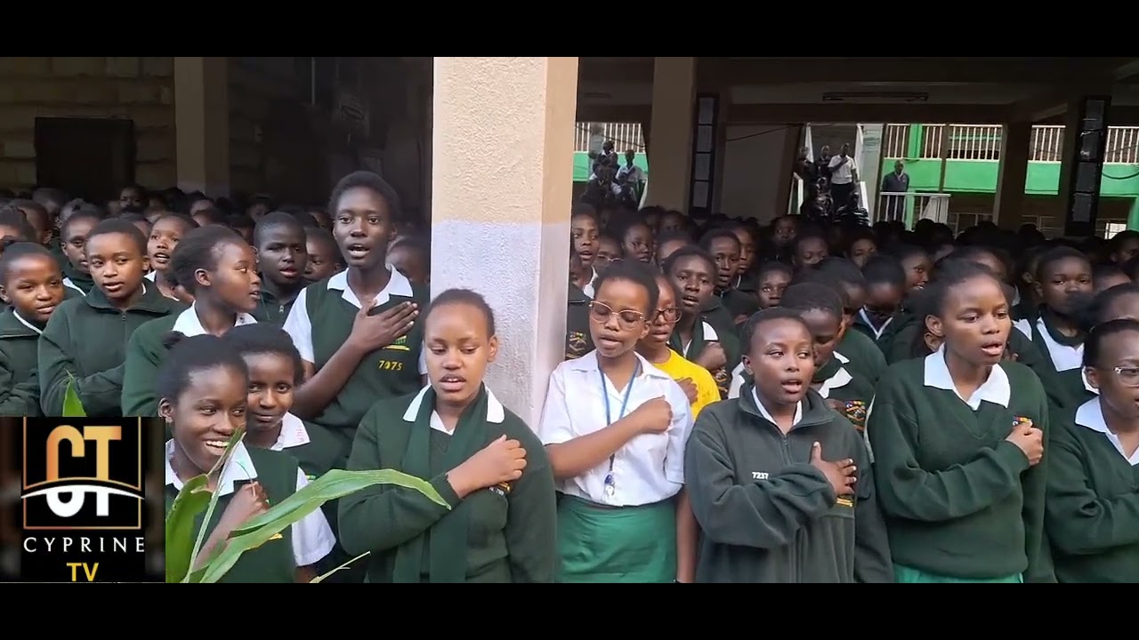 PRECIOUS BLOOD RIRUTA NAIROBI NATIONAL ANTHEM AS THEY WELCOMED KISII COUNTY HON.SIMBA ARATI