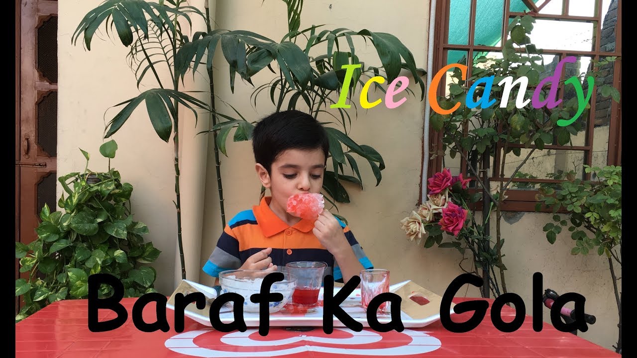 Baraf ka Gola - Chuski Recipe / Crushed Ice Lolly - Popsicle Ice Cream
