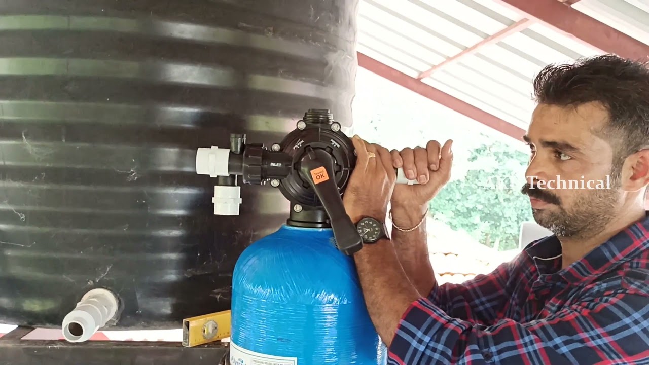 വെസ്സൽ ഫിൽട്ടർ Vessel Filter complete installation | Multimedia Water Filter for Home| AKR Technical