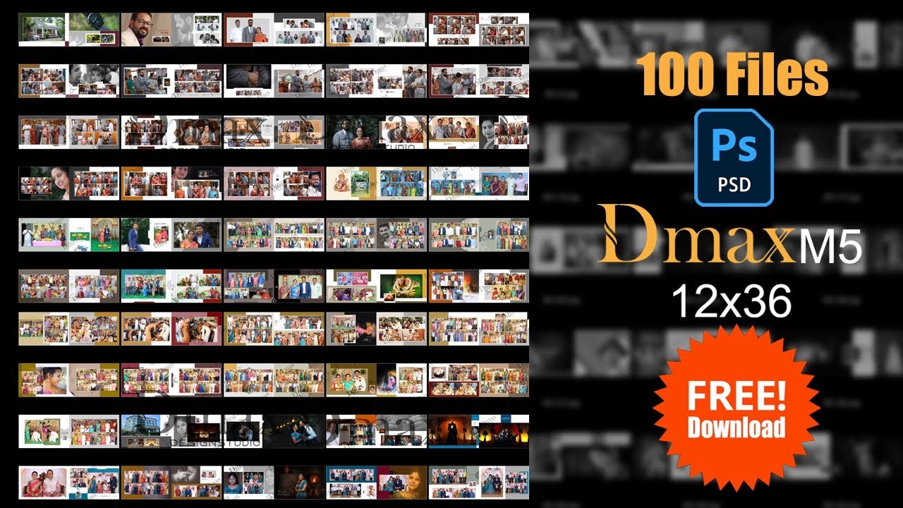 12x36 Dmax Wedding  album Design PSD file 2024  Free download PSD 12x36  #photoshop #viralvideo
