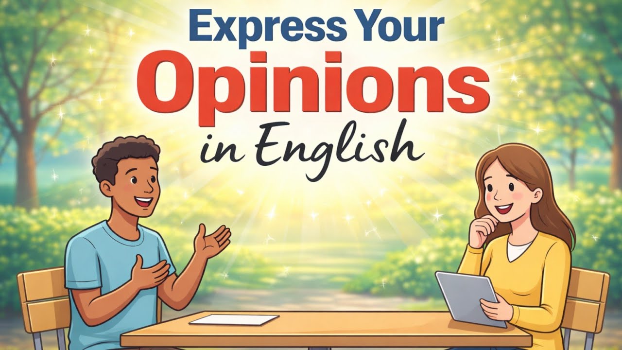 Learn to Share Your Opinions in English | Conversation Practice