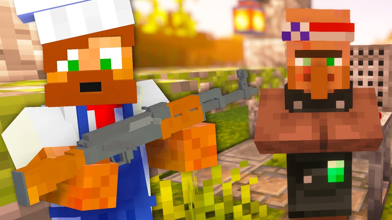 Köper vapen av Villagers i Minecraft