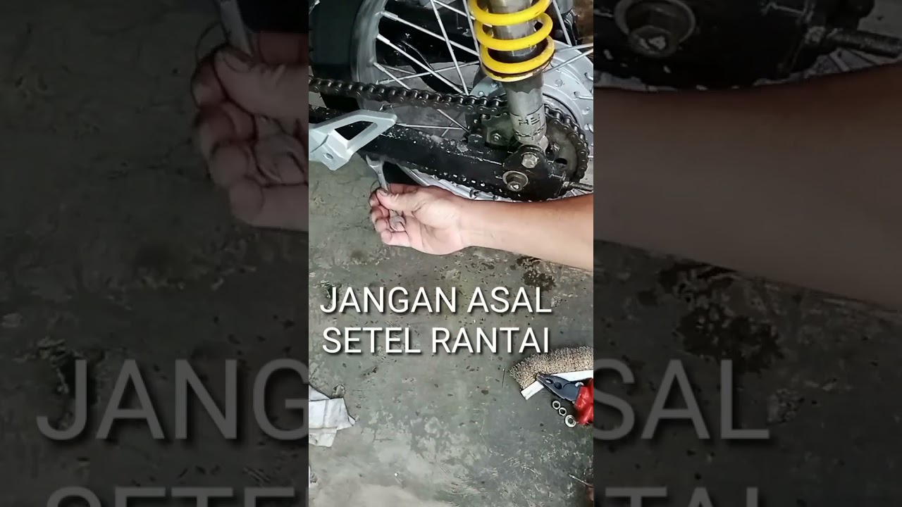 Cara menyetel rantai yang kendor harus benar