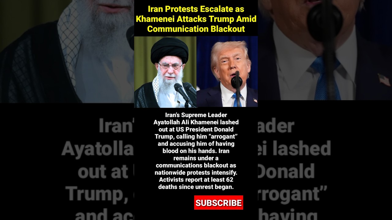 Iran Protests Escalate as Khamenei Attacks Trump Amid Communication Blackout