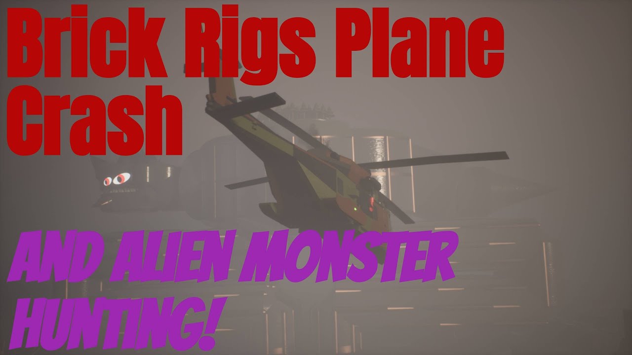 Friends Plane Crashes and turns into Alien Monster Hunting!! (Brick Rigs Custom Map Gameplay)