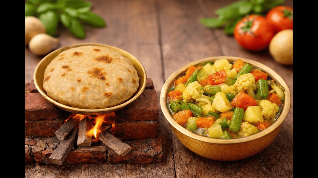 মিনি রান্নাঘরে আটার রুটি আর সবজি 🥕🥔 | Mini Cooking Bangla