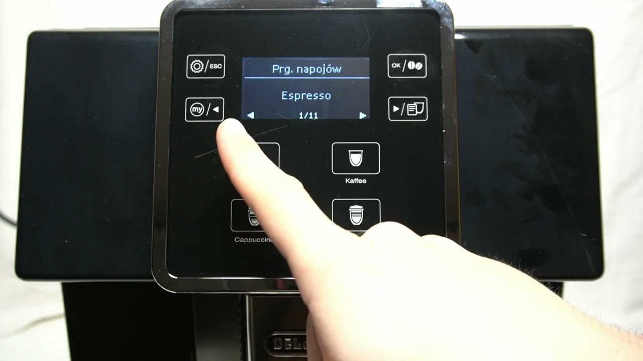 DELONGHI PERFECTA EVO - Om&oacute;wienie Panelu Sterowania | Funkcje Panelu i Przycisk&oacute;w