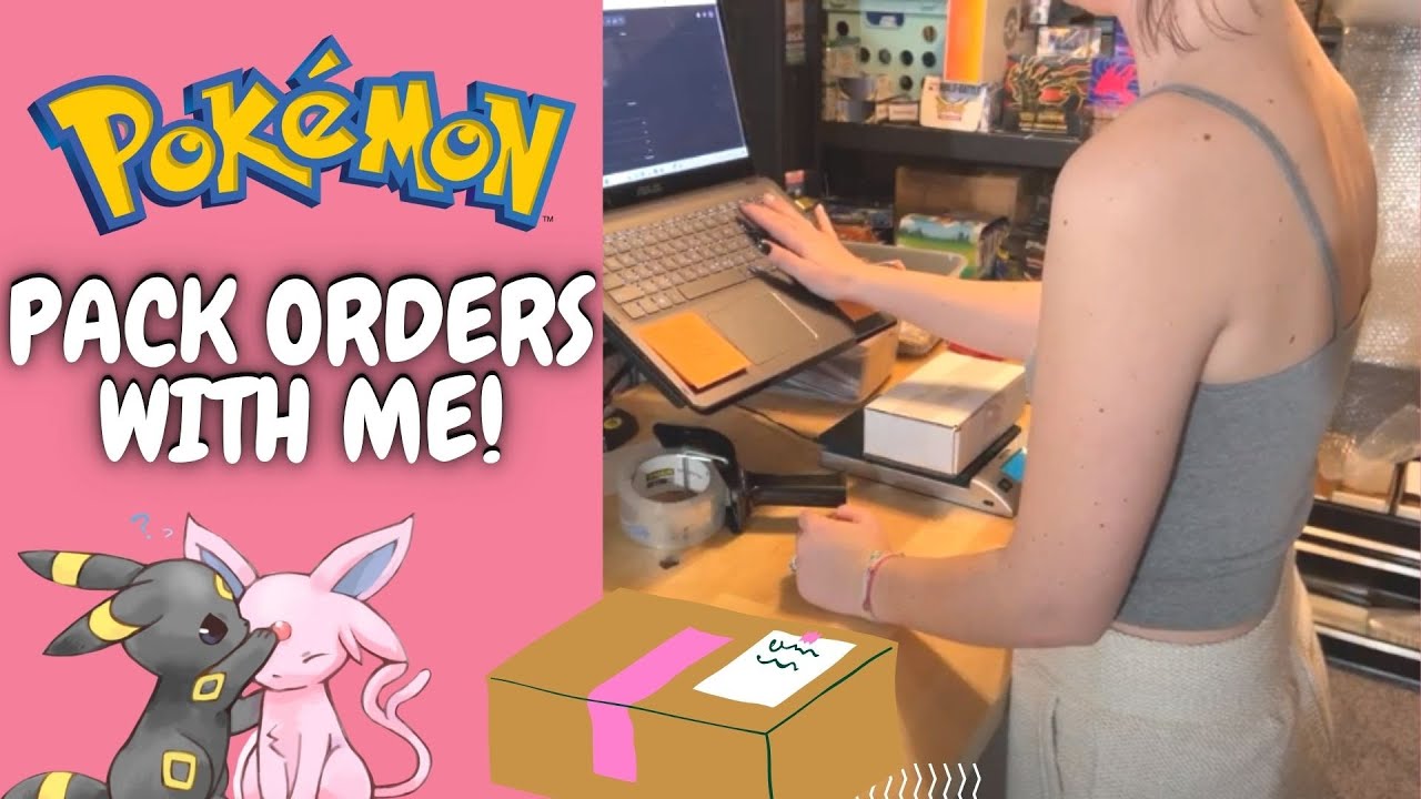 ASMR | Packing Orders - Pokémon Card Company #packingorders #asmr #pokemon