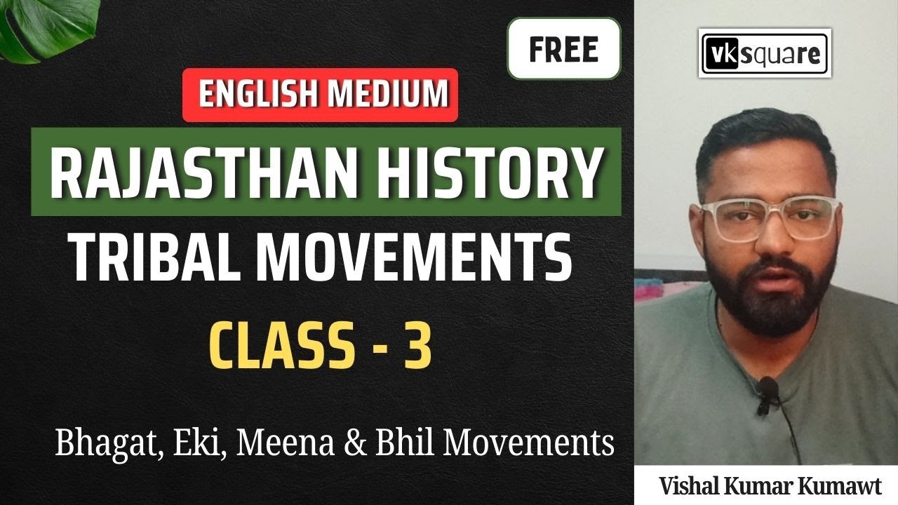Tribal Movement of Rajasthan by vksquare #rajasthanhistoryinenglish