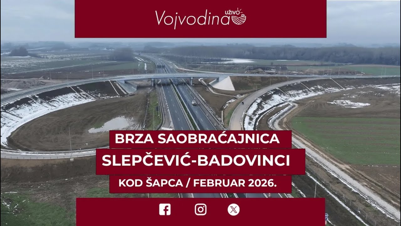 Brza saobraćajnica Slepčević–Badovinci/februar 2026.