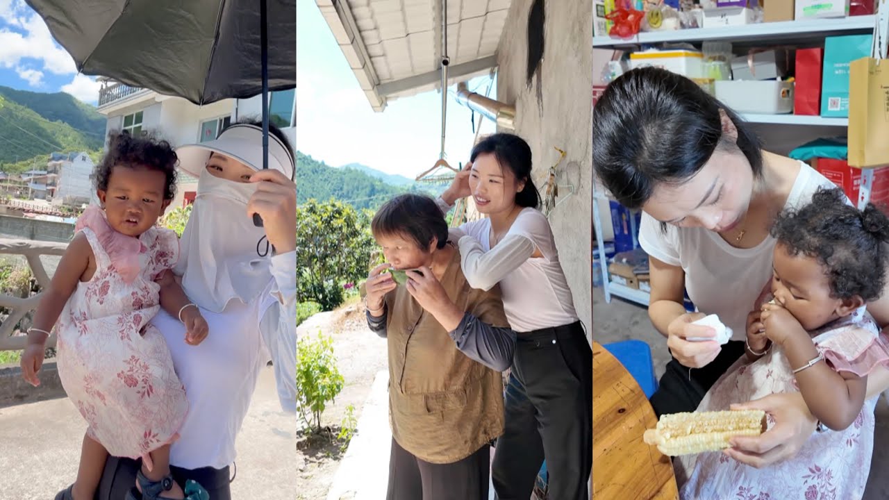 听说表嫂胃不舒服，买了点东西回乡下看她，顺便和大哥他们一起吃了顿家常饭