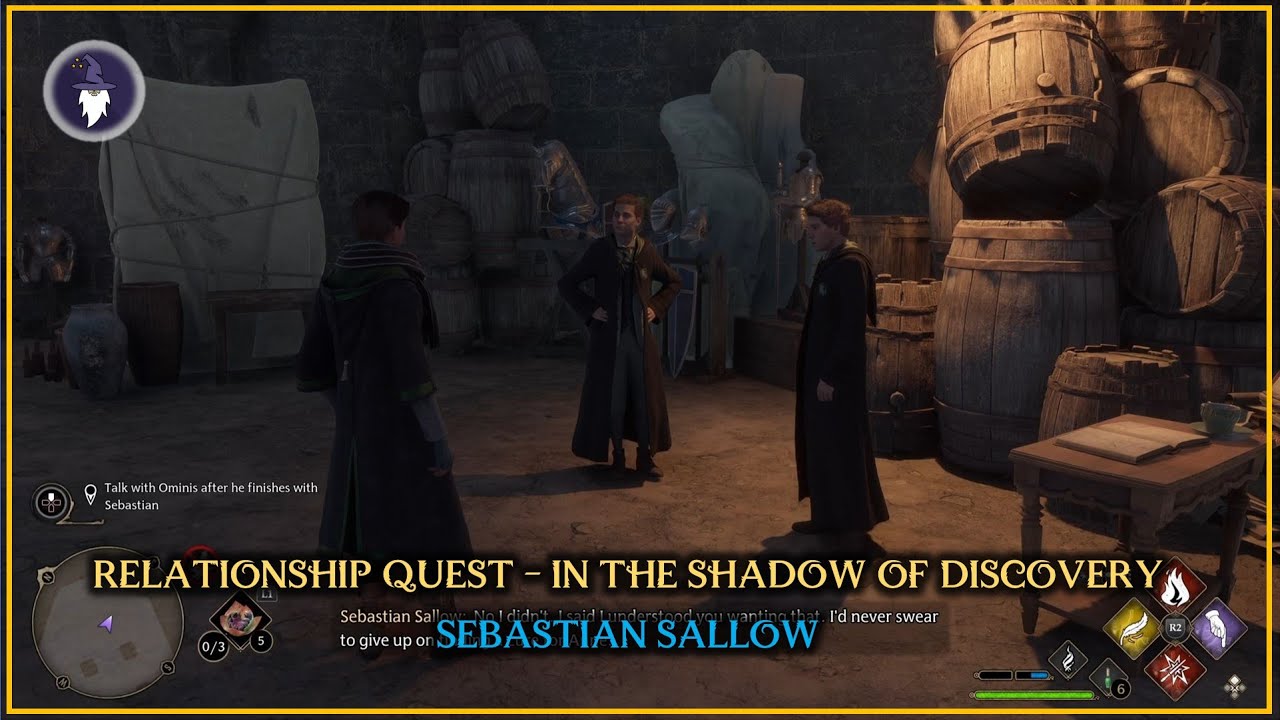 HOGWARTS LEGACY - SEBASTIAN RELATIONSHIP QUEST: IN THE SHADOW OF DISCOVERY [Full Walkthrough]