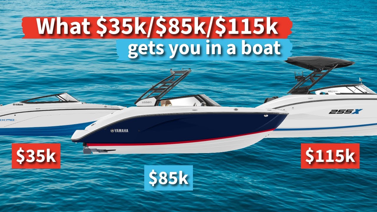 What $35k/$85k/$115k gets you in a boat | Yamaha Jet Boats #boating