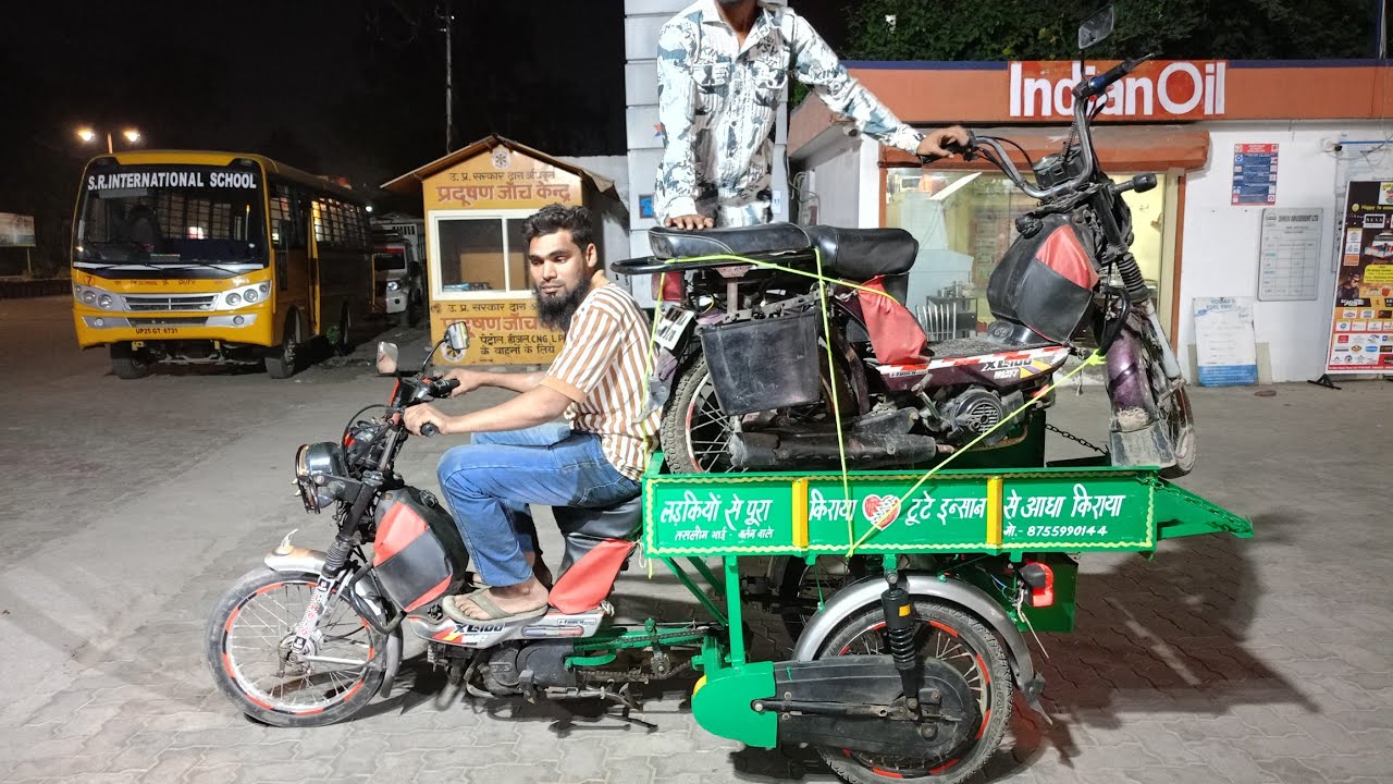 (TVS XL 100 Heavy Duty Lodar Bike) (For All Brothers) #automobile #tvs #loding #biketrolley #song