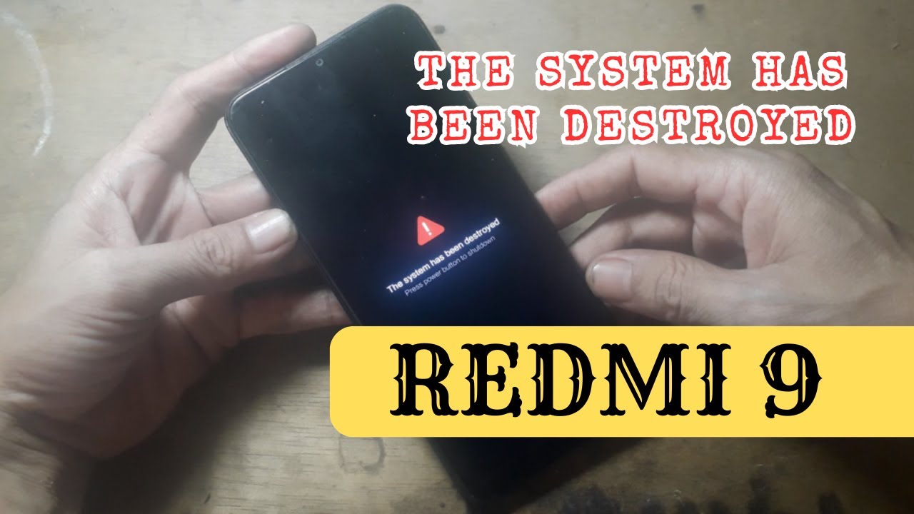 REDMI 9 THE SYSTEM HAS BEEN DESTROYED PAKAI CARA INI PASTI BERHASIL