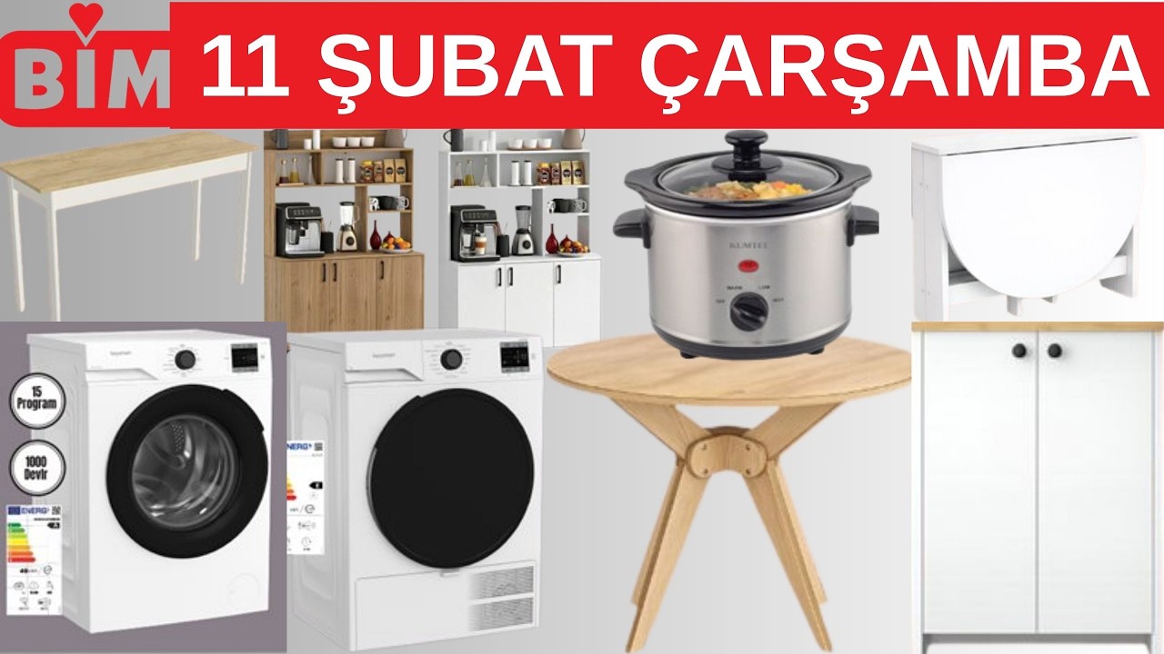 BİM' İLK DEFA GELDİ! 11 ŞUBAT BİM GELECEK KATALOG I BİM ELEKTİRİKLİ GÜVEÇ BU HAFTA#bim #buhafta