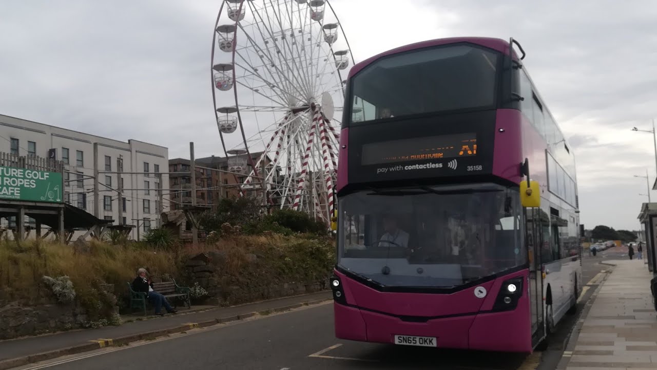 Advent Day 22 ( Fast Thrash ) First Bristol X1 to Weston-super-Mare 35158 SN65 OKK