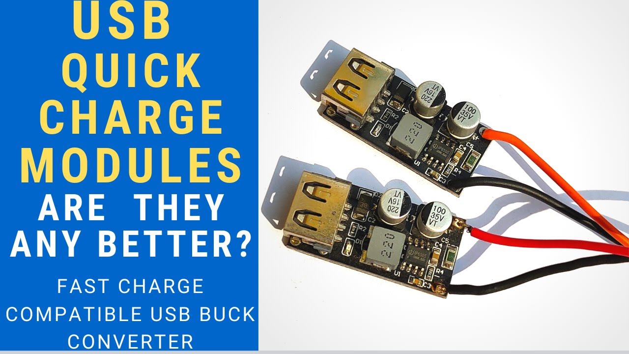 USB Buck Converter with Quick Charge Feature! || Comparison with regular buck converter modules
