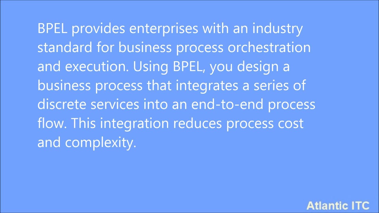 What is BPEL ? Part 1