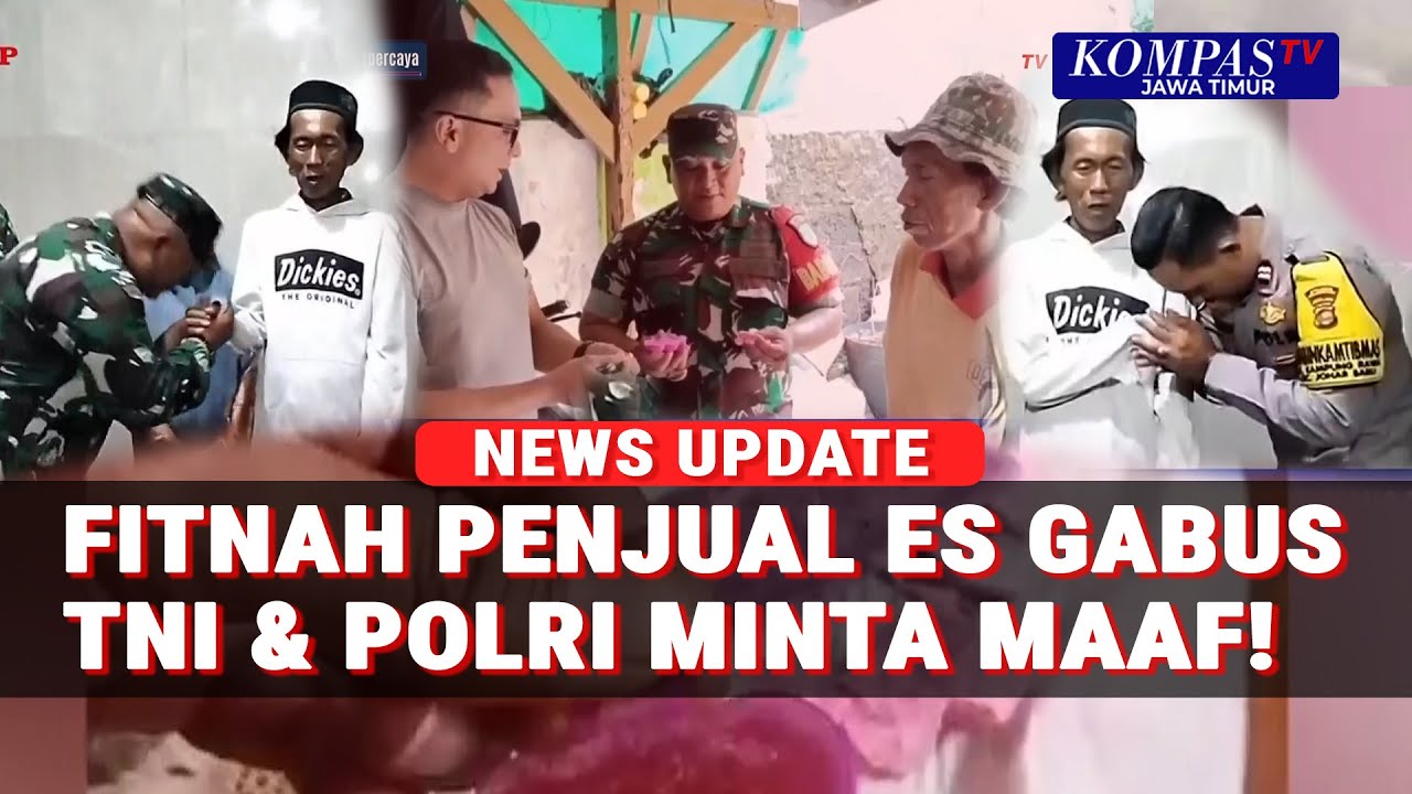 Fakta Kasus Penjual Es Gabus Viral, TNI-Polri Klarifikasi dan Minta Maaf!