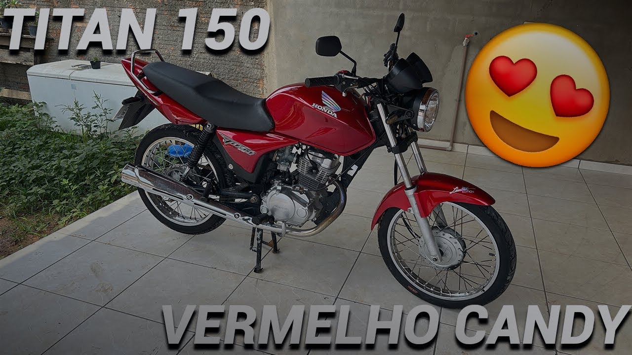 Titan 150 VERMELHO CANDY (que cor linda! 😍)