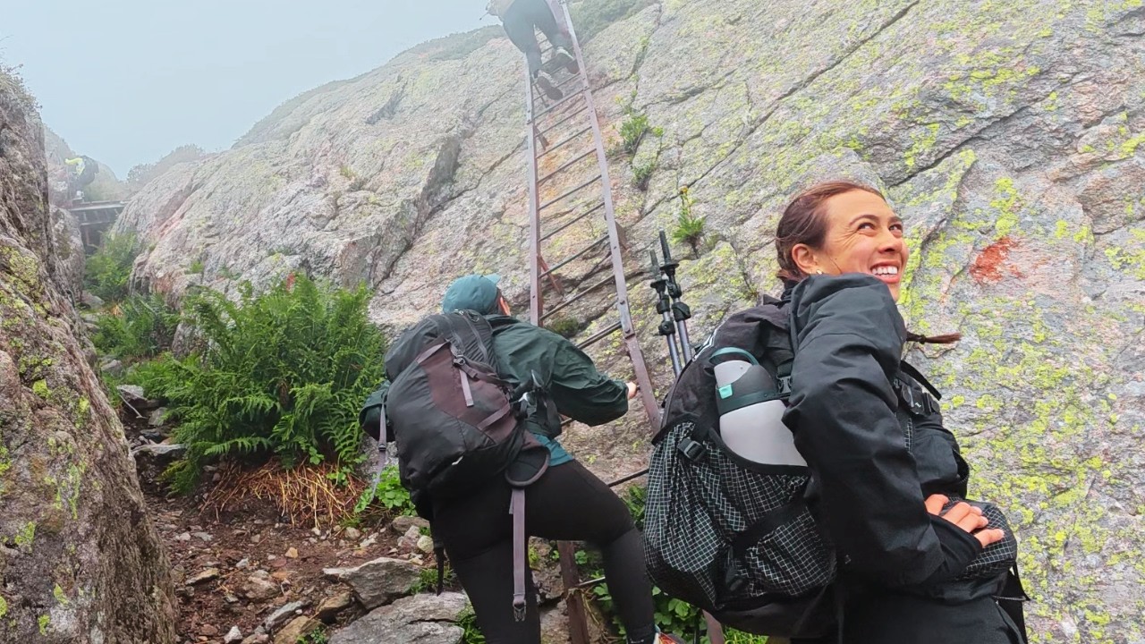 Climbing Ladders in France (Tour Du Mont Blanc)