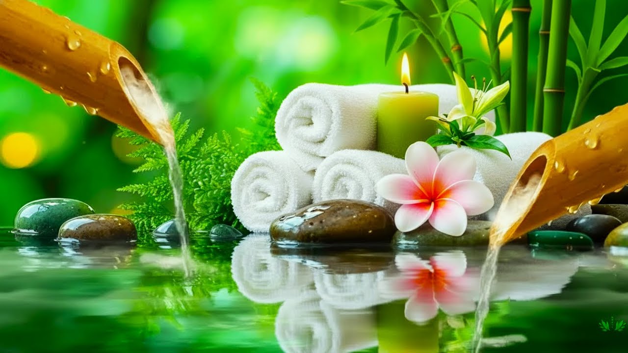 Calming Sleep Music + Water Sounds 🌿 Relieve Depression & Anxiety