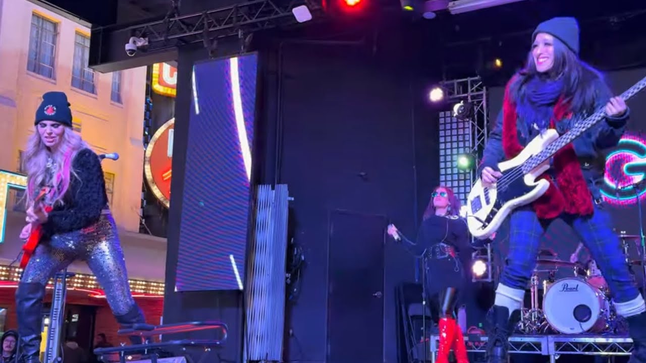 Sugar - all girl band 🥰. Fremont 1/20/25. #4k #stereosound #60fps