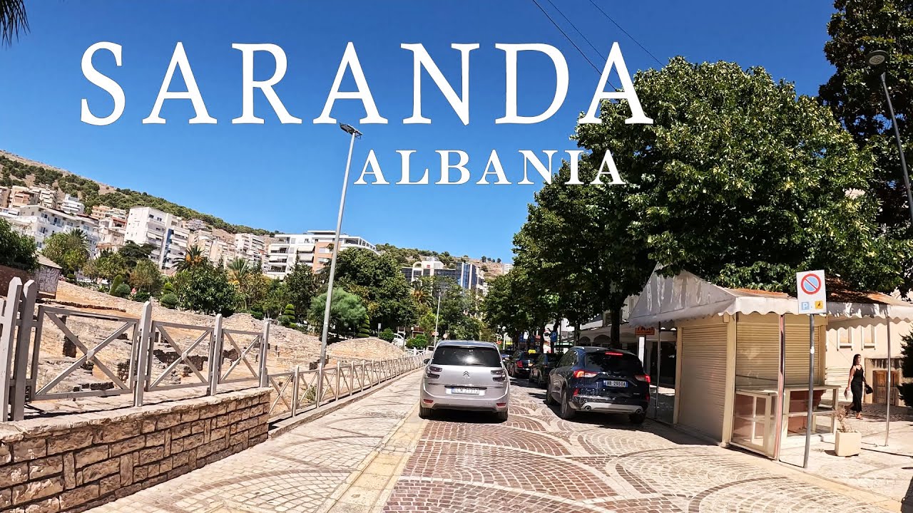 SARANDA ALBANIA Driving 4K | City Tour by Car – Xhiro me makinë në Sarandë