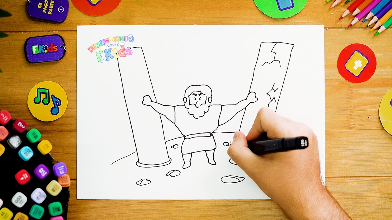 DESENHANDO HISTÓRIAS BÍBLICAS | Sansão a força e as escolhas - Filadélfia Kids