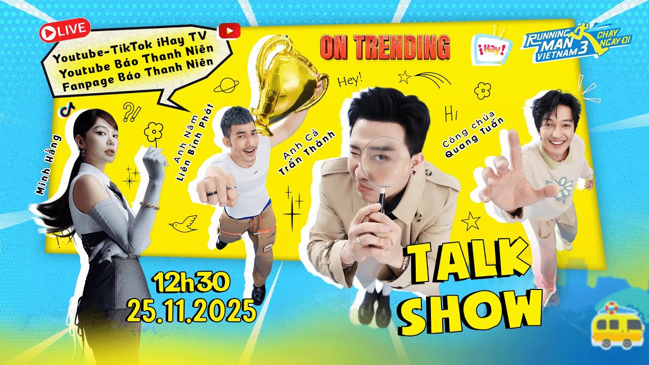 Trấn Th&agrave;nh tiết lộ t&iacute;nh c&aacute;ch thật ngay tại trường quay On Trending c&ugrave;ng d&agrave;n cast Running Man m&ugrave;a 3