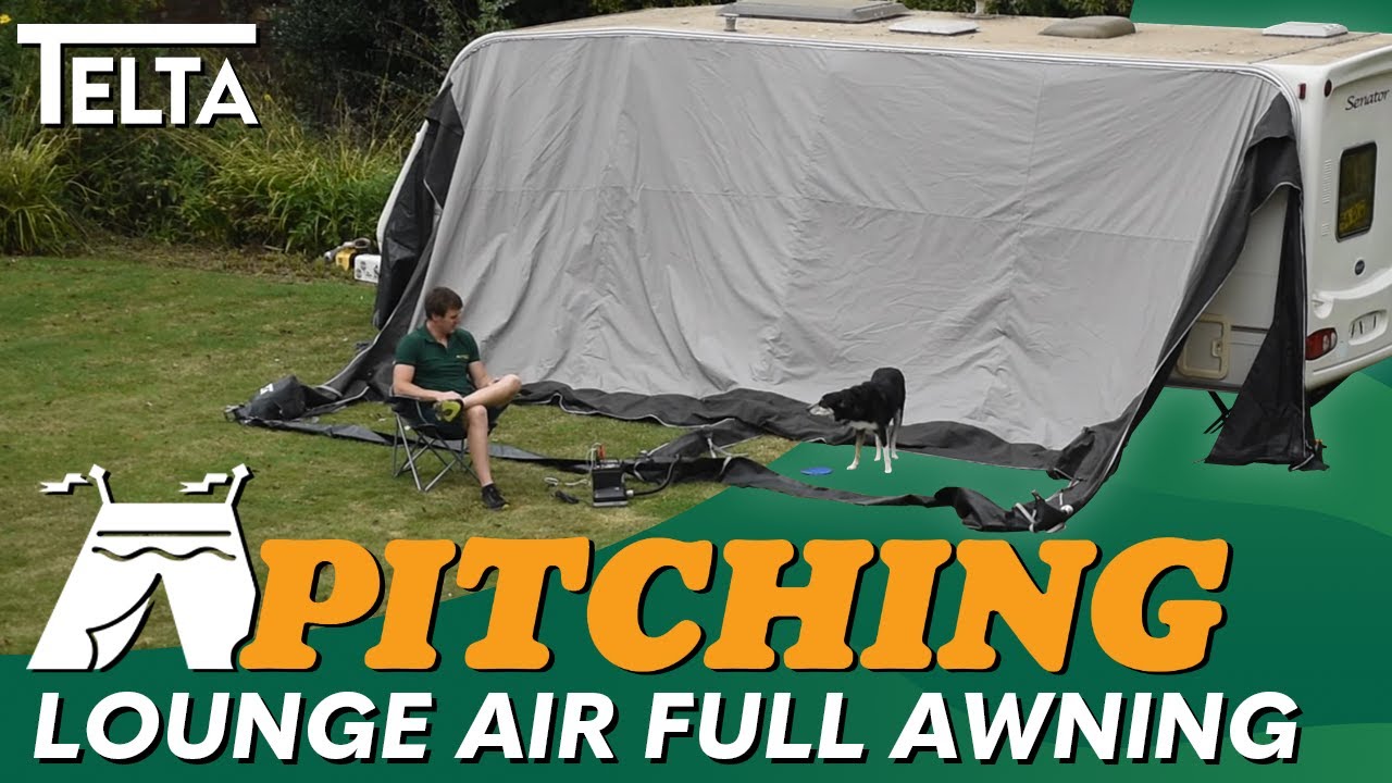Telta Lounge Air Full Awning Pitching & Packing Video