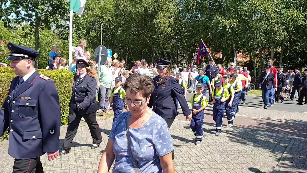 Schützenfest Dornum 2019 - Festumzug - Einmarsch auf dem Festplatz