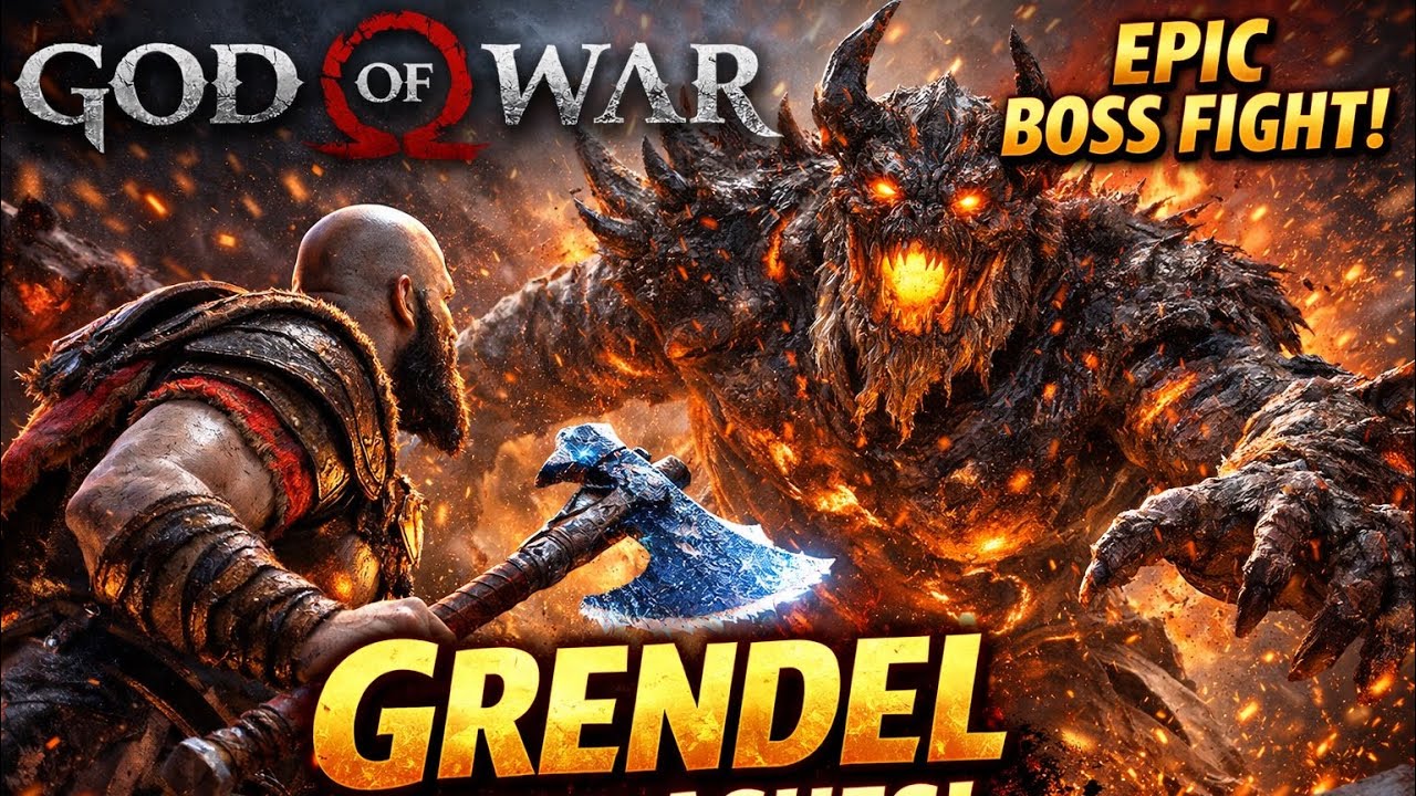 God of war l Grendel of the ashes  and Grendel of frost l both together l  God of war Gameplay 