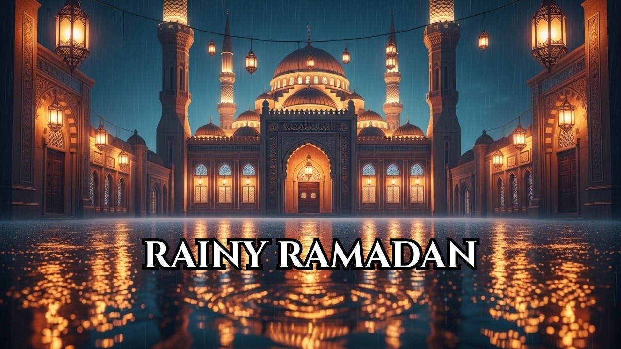 Rainy Night Ramadan 🌧️ Cozy Islamic Instrumental Ambience